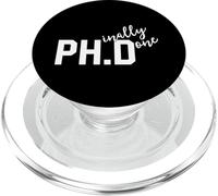Funny PhD Shirt Phinally Finally Done Graduation Gift Her PopSockets PopGrip para MagSafe