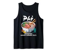 Funny Pho Fideos Cocina Vietnamita Amantes de la Comida Camiseta sin Mangas
