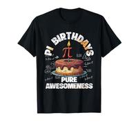 Funny Pi Birthdays Pure Awesomeness Happy Pi Day Camiseta