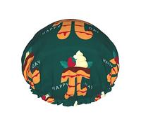 Funny Pi Day Spiral Pi Math 3.14 Gorros de ducha Gorro de baño reutilizable Gorro de ducha de baño elástico Suave impermeable para gorros de cabello de todas las longitudes de cabello