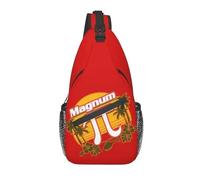 Funny Pi - Mochila bandolera con diseño vintage de puesta de sol para hombre, a la moda, para profesores de matemáticas, mochila cruzada en el pecho, mochila de viaje