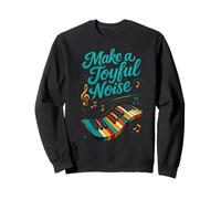 Funny Pianist Make a Joyful Noise Piano Sudadera