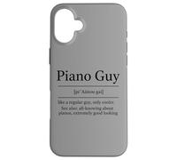 Funny Piano Guy Definition Pianist Carcasa para iPhone 16 Plus