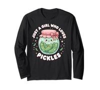 Funny Pickle Costume, Just a Girl Who Loves Pickles Manga Larga