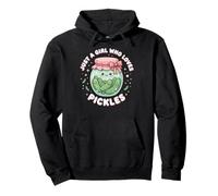 Funny Pickle Costume, Just a Girl Who Loves Pickles Sudadera con Capucha