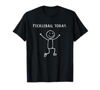 Funny Pickleball Game Today Happy Stick Persona Leap of Joy Camiseta