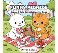 Funny Picnics: Simple & Cute Animals Coloring Book