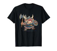 Funny Pig Berserker en Estilo Vikingo para niños y niñas Camiseta