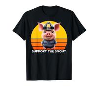 Funny Pig Policía, Policía de cerdo, divertido y lindo cerdo de policía Camiseta