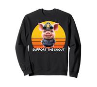 Funny Pig Policía, Policía de cerdo, divertido y lindo cerdo de policía Sudadera