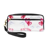 Funny Piggy - Bolsa de cosméticos para mujer, con dos bolsillos, organizador de accesorios esenciales de belleza diaria, Black, Talla única, Neceser de maquillaje