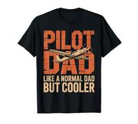 Funny Pilot Dad Like a Normal Dad But Cooler Humor Camiseta