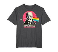 Funny Pink Freud Dark Side of Your Mom Psicología Camiseta, Hombre Tallas Grandes, Jaspeado Oscuro, 5X Alto