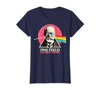 Funny Pink Freud Dark Side of Your Mom Psicología Camiseta, Mujer, Azul Marino, 3XL
