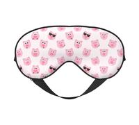 Funny Pink Pig Face - Sombra de ojos súper suave y cómoda con correa ajustable, cubierta de ojos cero presión ocular