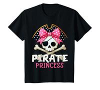 Funny Pirate Princess Coquette Bow Halloween Costume Girls Camiseta