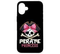 Funny Pirate Princess Coquette Bow Halloween Costume Girls Carcasa para iPhone 16 Plus