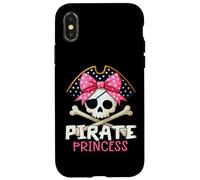 Funny Pirate Princess Coquette Bow Halloween Costume Girls Carcasa para iPhone X/XS