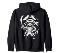 Funny Pirate Raccoon Sudadera con Capucha