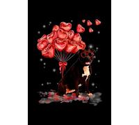 Funny Pitbull Heart Valentines Day Dog Dad Mom Notebook: Journal, paperback, 6x9 inches, 100 pages