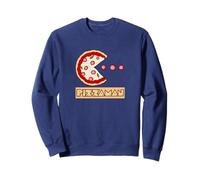 Funny Pizza Pun, Pizzaman, Nostalgia Gamer Vibes, Retro Gaming Sudadera