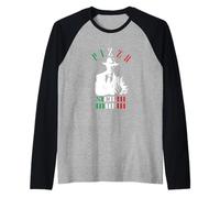 Funny Pizza Sicilia Mafia Camiseta Manga Raglan