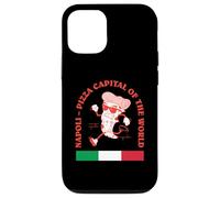 Funny Pizza Slice Pizza Capital del Mundo Napoli Italia Carcasa para iPhone 12/12 Pro