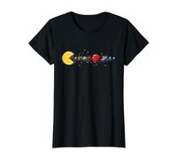 Funny Planet Astrology Solar System-Space Video Games Lover Camiseta gráfica económica, Mujer, Negro, L