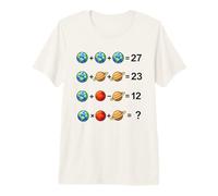 Funny Planet Math Puzzle Space Camiseta Premium