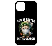 Funny Plant Lover Gnome Grandpa Life Is Better In The Garden Carcasa para iPhone 14 Plus