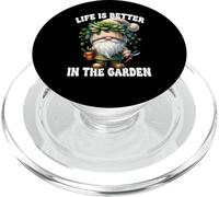 Funny Plant Lover Gnome Grandpa Life Is Better In The Garden PopSockets PopGrip para MagSafe