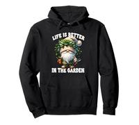 Funny Plant Lover Gnome Grandpa Life Is Better In The Garden Sudadera con Capucha