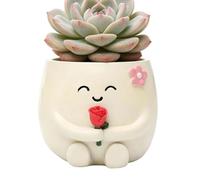 Funny Plant Pot - Flower Container Decor with Drainage Hole |Cute Plant Pot