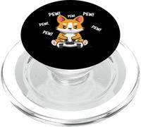 Funny Playing Video Games Pew Pembroke Welsh Corgi Dog Lover PopSockets PopGrip para MagSafe
