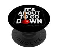 Funny Plumbing It's About to go Down Plumber Jokes PopSockets PopGrip Adhesivo