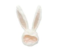 Funny Plush Bunny Hat, White Black Cute Rabbit Ears Hood Cap Party Favors Hats