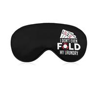 Funny Poker I Don't Even Fold My Laundry Sleep Eye Mask Cubiertas suaves para los ojos Luces de bloqueo Venda para los ojos con correa ajustable para la siesta de viaje