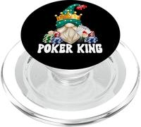 Funny Poker King GNOME Graphic For Men For Casino Night PopSockets PopGrip para MagSafe