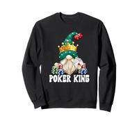Funny Poker King GNOME Graphic For Men For Casino Night Sudadera