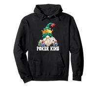 Funny Poker King GNOME Graphic For Men For Casino Night Sudadera con Capucha