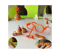 Funny Poop Fishing Game Kids Glasses Hook Poops Game Aldult Party Props Glasses Hanging Poop Head Sports Office Interactive Toys