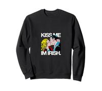 Funny Pop Art Kiss Me I'm Irish San Patricio PAPL2129 Sudadera