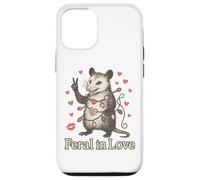 Funny Possum Valentine Outfit Feral in Love Animal Design Carcasa para iPhone 12/12 Pro