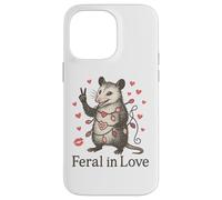 Funny Possum Valentine Outfit Feral in Love Animal Design Carcasa para iPhone 14 Pro MAX