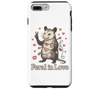 Funny Possum Valentine Outfit Feral in Love Animal Design Carcasa para iPhone 7 Plus/8 Plus