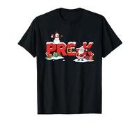 Funny Pre-K Papá Noel muñeco de Nieve Navidad niños niñas Camiseta