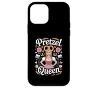 Funny Pretzel Queen Dirndl Biergarten Oktoberfest Beer Carcasa para iPhone 12 Mini