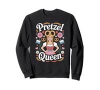 Funny Pretzel Queen Dirndl Biergarten Oktoberfest Beer Sudadera