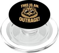 Funny Princess Cat Donut Mujer Hombre This is an Outrage PopSockets PopGrip para MagSafe