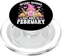 Funny Princess GNOME Mom Graphic For Women February Birthday PopSockets PopGrip para MagSafe